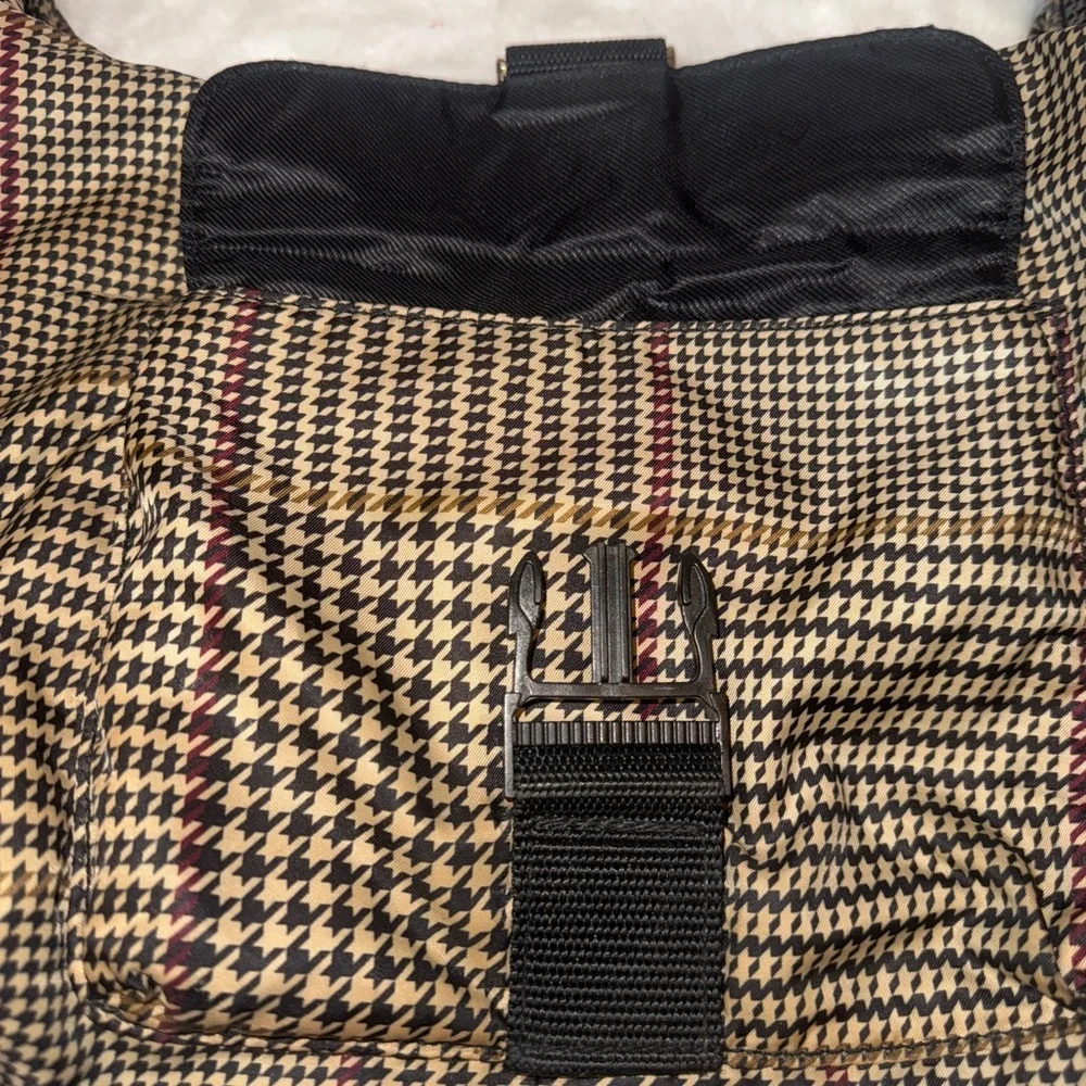 Ralph Lauren Houndstooth Hobo Shoulder Bag